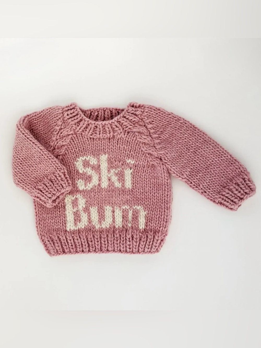 Huggalugs Baby Girl “Ski Bum” Rosy Crew Neck Sweater - Size 2-3T
